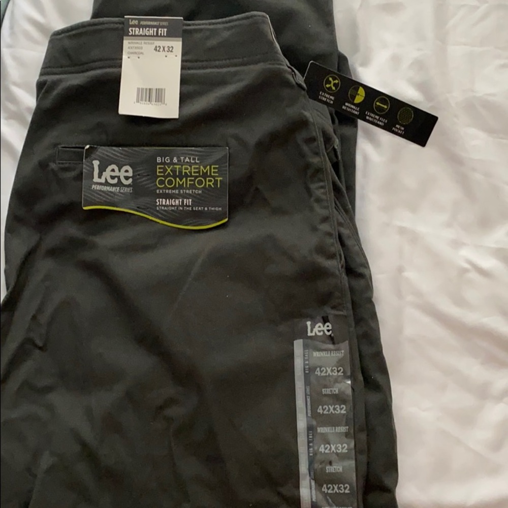 Big & Tall Lee Charcoal pants